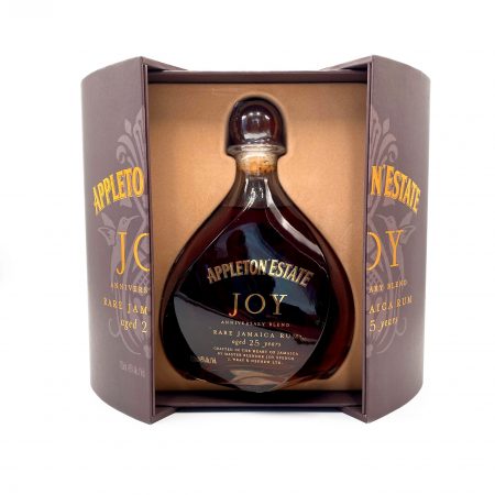 Appleton Estate Joy Anniversary Blend 25 Jahre Rum Flasche Vorderseite mit Originalverpackung