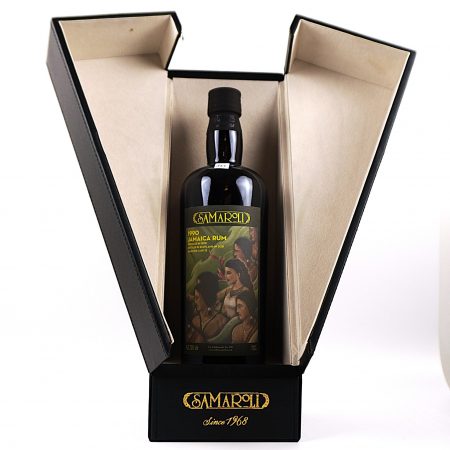 Samaroli Jamaica 1990 31 Jahre Single Cask 12 Rum Vorderseite mit Originalverpackung