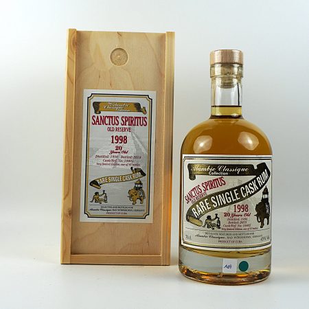 Alambic Classique Sanctus Spiritus Old Reserve 1998 Rumflasche mit Verpackung