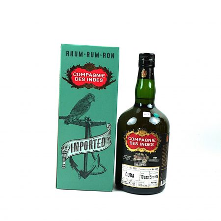 Compagnie des Indes Cuba Rum Flasche Vorderseite mit Originalverpackung