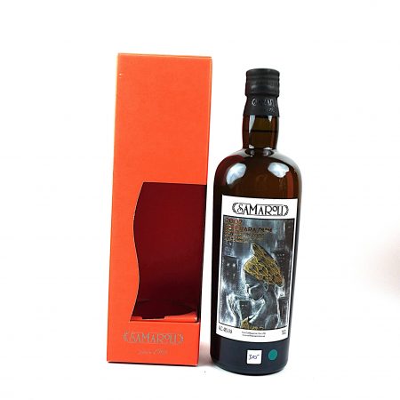 Demerara 2002 Samaroli Single Cask 134 Guyana Rum Flasche Vorderseite mit Originalverpackung