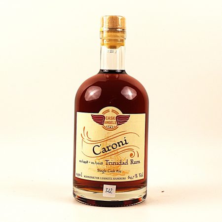 Caroni 1998 Trinidad Single Cask 20 Jahre Rum Flasche Vorderseite