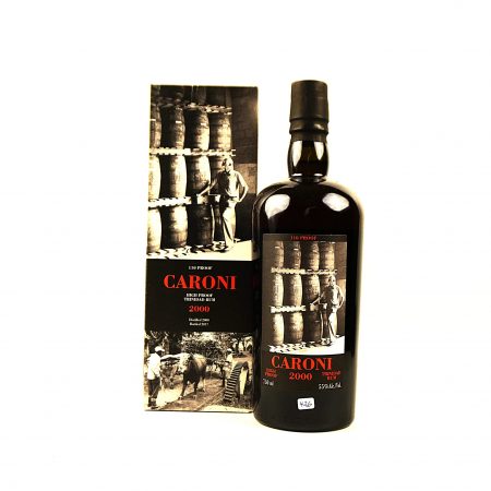 Caroni 2000 Velier High Proof Heavy 17 Jahre Trinidad Rum Flasche Vorderseite mit Originalverpackung