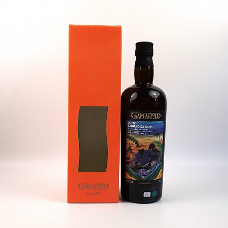 Samaroli Barbados Rum 2007 Single Cask 11 Vorderseite mit Originalverpackung