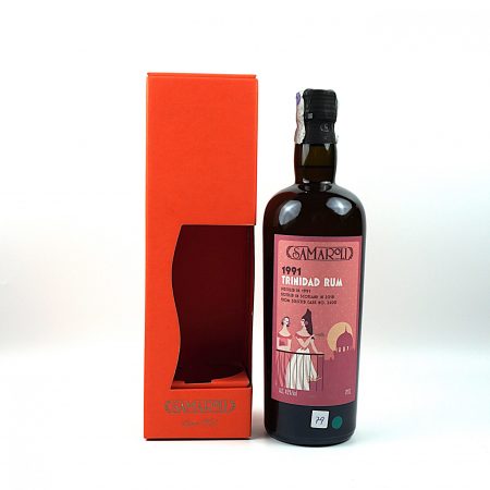 Samaroli Trinidad 1991 Single Cask 2400 Rum Vorderseite mit Originalverpackung