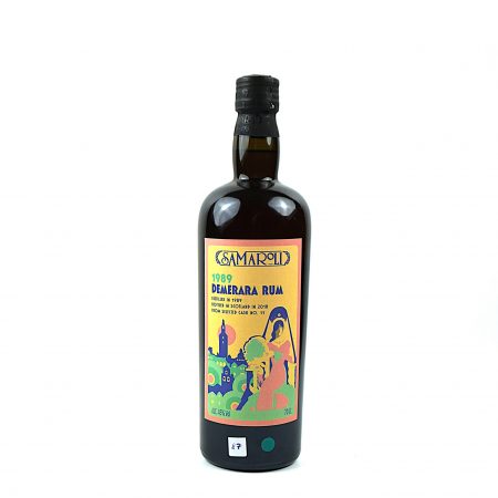 Samaroli Demerara 1989 Single Cask 11 Rum Vorderseite mit Originalverpackung