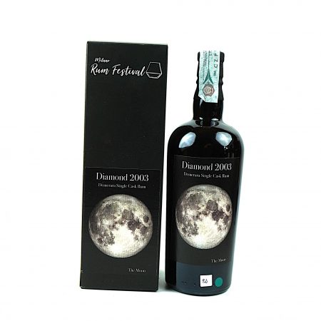Diamond 2003 Milano Rum Festival 18 Jahre Guyana Rum Flasche Vorderseite mit Originalverpackung