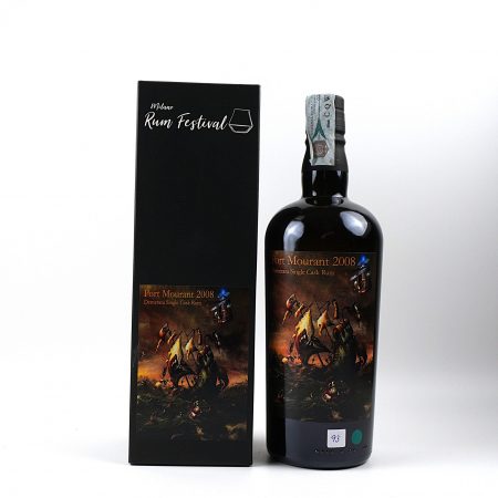 Port Mourant 2008 Milan Rum Festival 10 Jahre Rum Vorderseite mit Originalverpackung