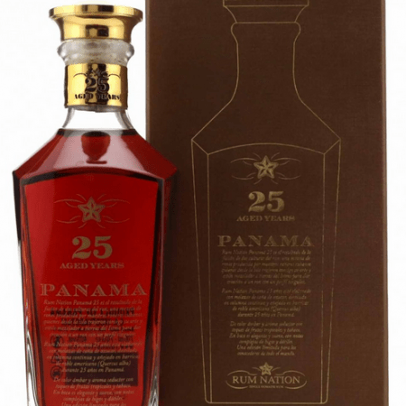 Panama Rum 25 Jahre Rum Nation Vorderseite mit Originalverpackung