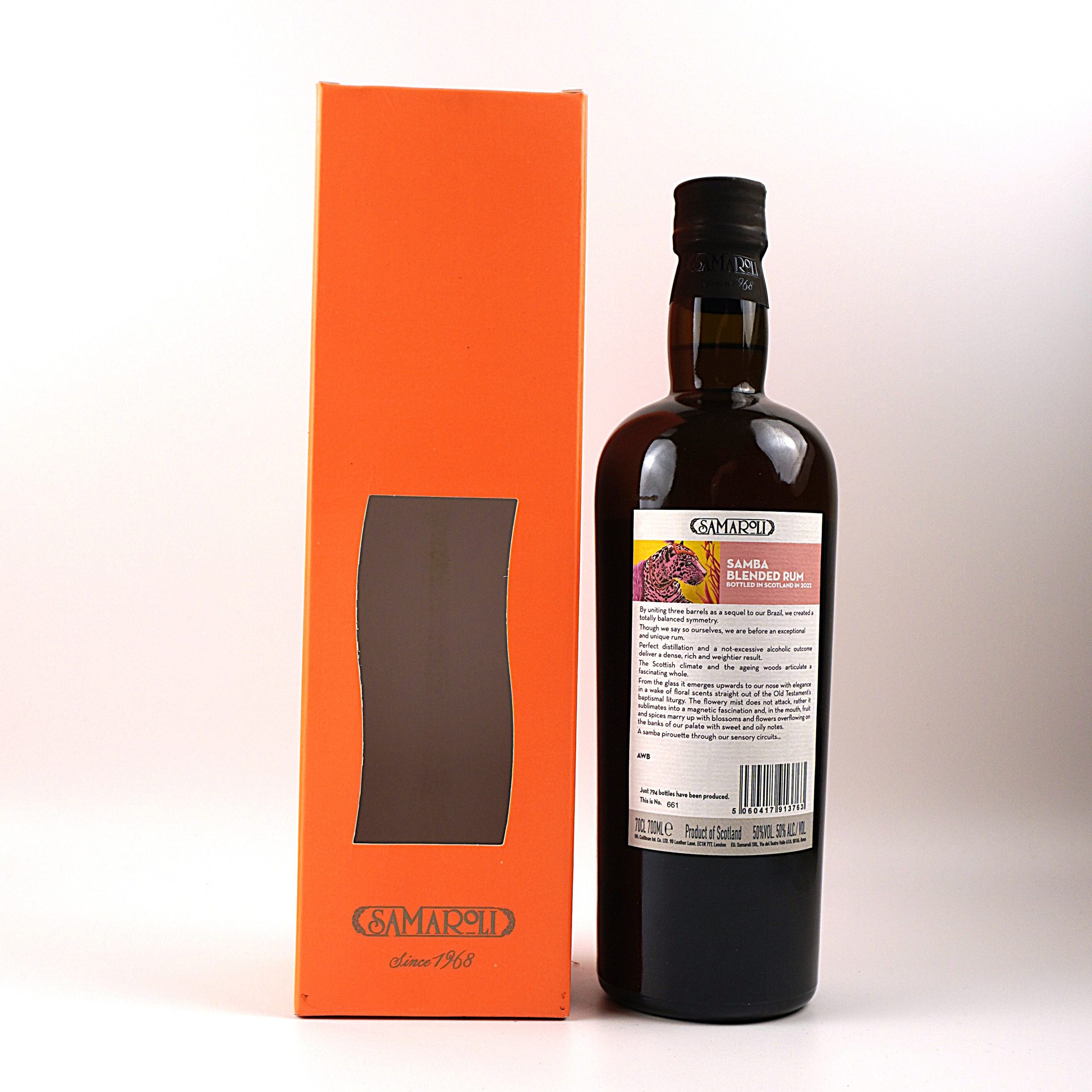 Samaroli - Samba Blended Rum - b. 2022 - 70 cl – Bild 2