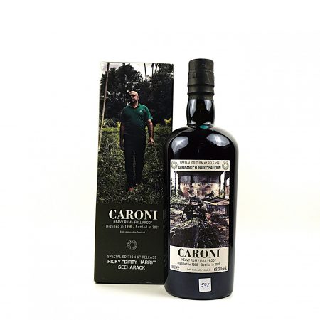Caroni 1998 Velier Trinidad Rum Flasche Vorderseite mit Originalverpackung
