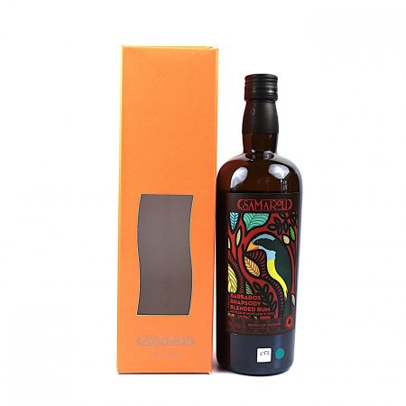 Samaroli Barbados Rhapsody Edition 2023 Blended Rum Vorderseite mit Originalverpackung