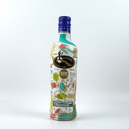 La Giraldilla Havana Fair 2019 Rum Vorderseite mit wundervoller bezogener Motiv-Flasche