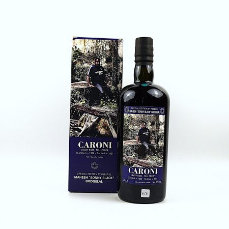 Caroni 1996 Velier 25 Jahre Heavy Trinidad Rum Flasche Vorderseite mit Originalverpackung