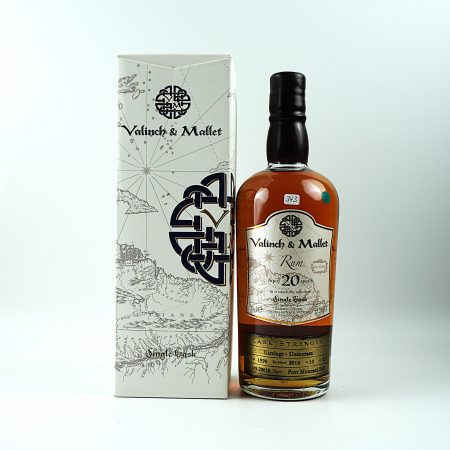Valinch & Mallet 1998 Port Mourant 20 Jahre Rum Vorderseite mit Originalverpackung