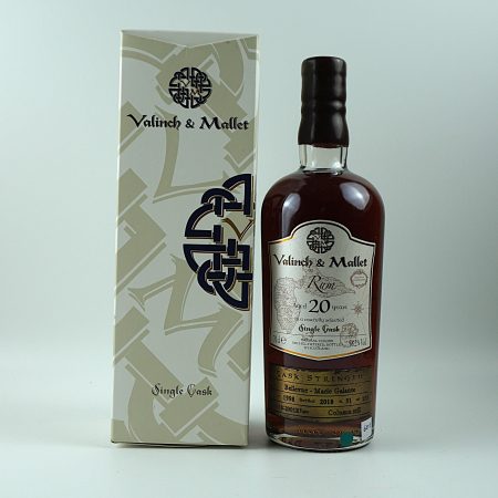 Valinch & Mallet Bellevue Marie Galante 1998 20 Jahre Rum Vorderseite mit Originalverpackung