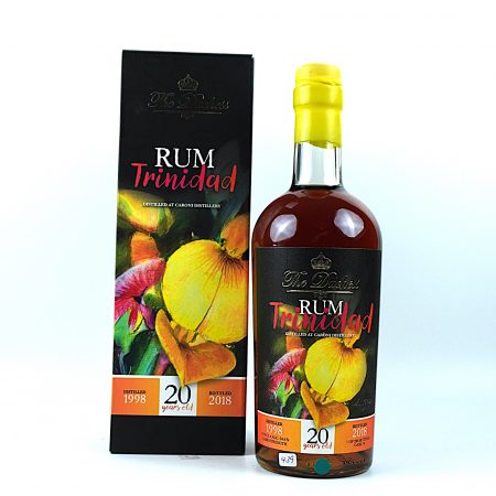 Caroni 1998 The Duchess 20 Jahre Trinidad Rum Flasche Vorderseite mit Originalverpackung
