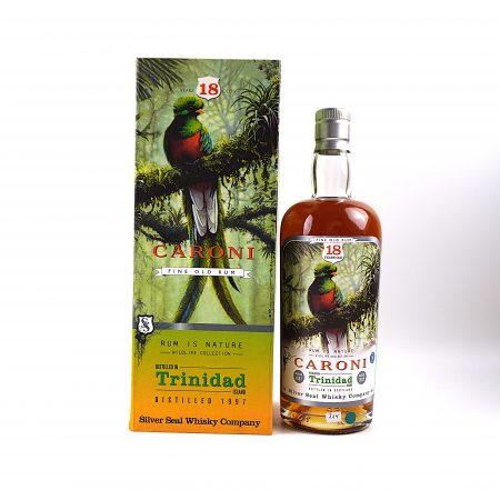 Caroni 1997 Silver Seal 18 Year Old Rum is Nature – Rumflasche mit sehr gutem Füllstand und Originalverpackung