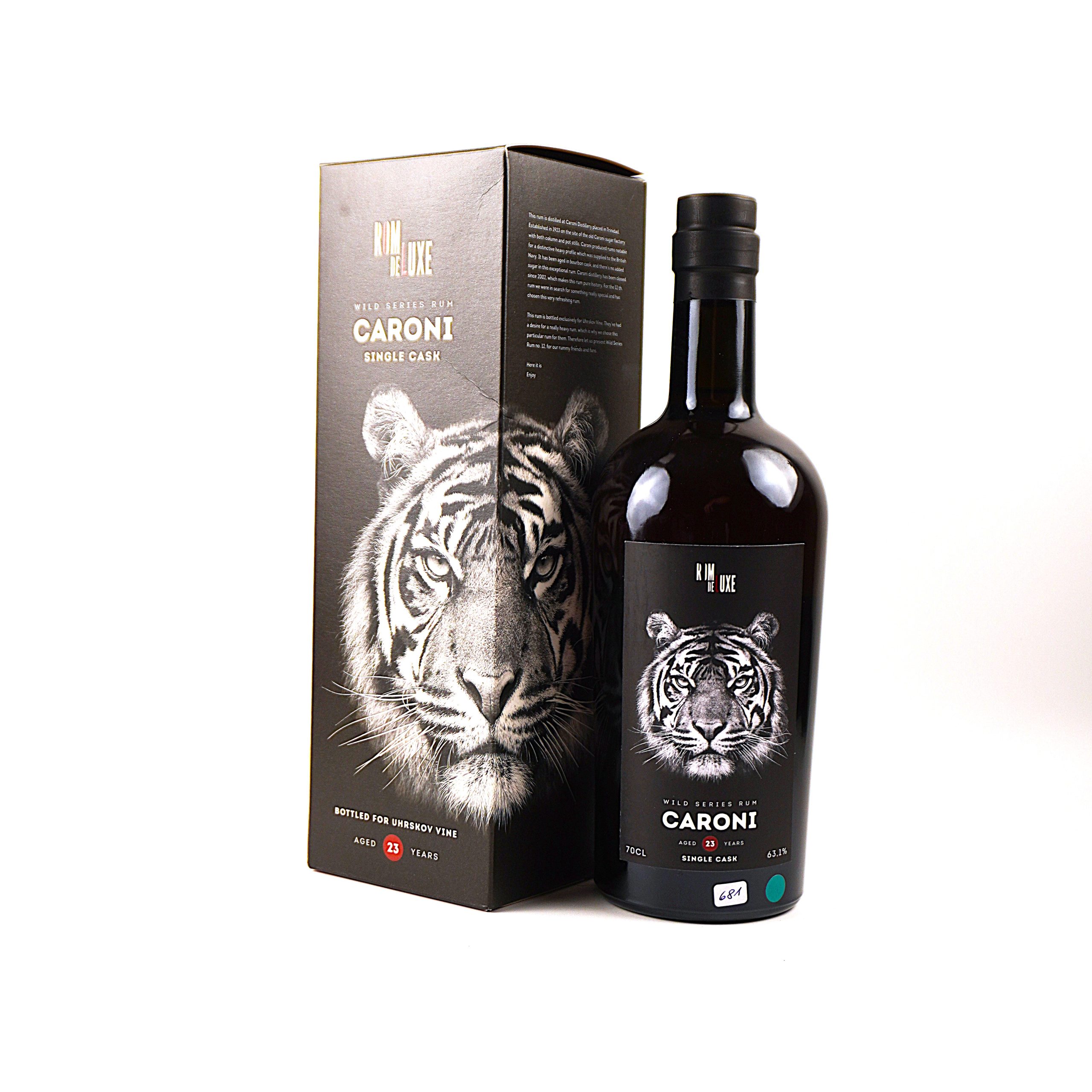 Caroni TMCG 1998 Rom de Luxe Wild Series 25 Jahre 0.7 L – Bild 2